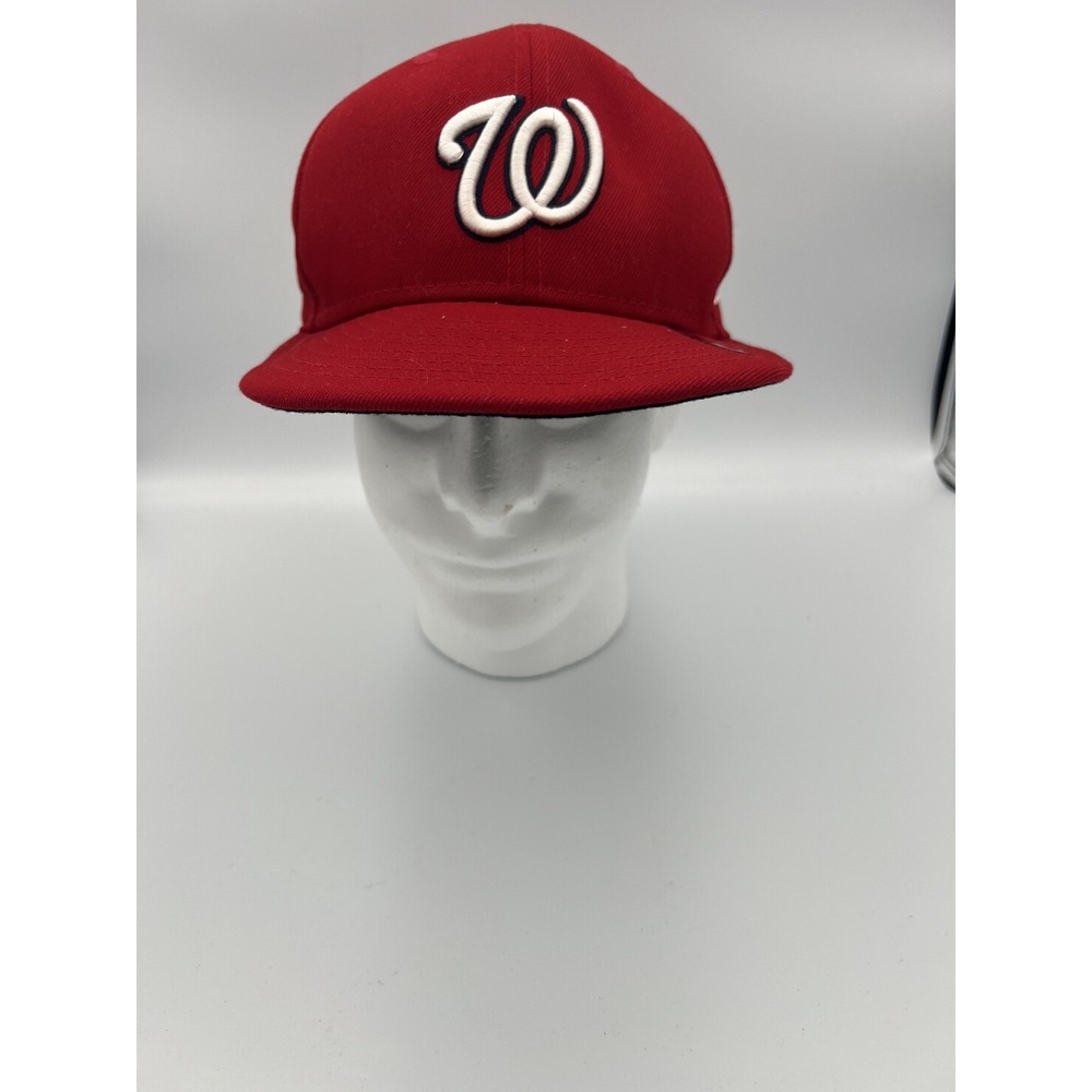 Washington Nationals Hat/Cap 7 3/8 Red 59 Fifty MLB Baseball Mens Athleisure